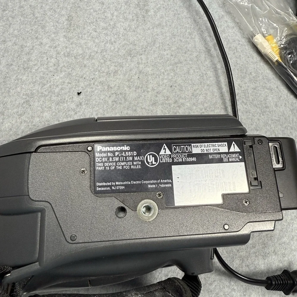 Panasonic Palmcorder VHS c Original Charger User Manual Carrying Case